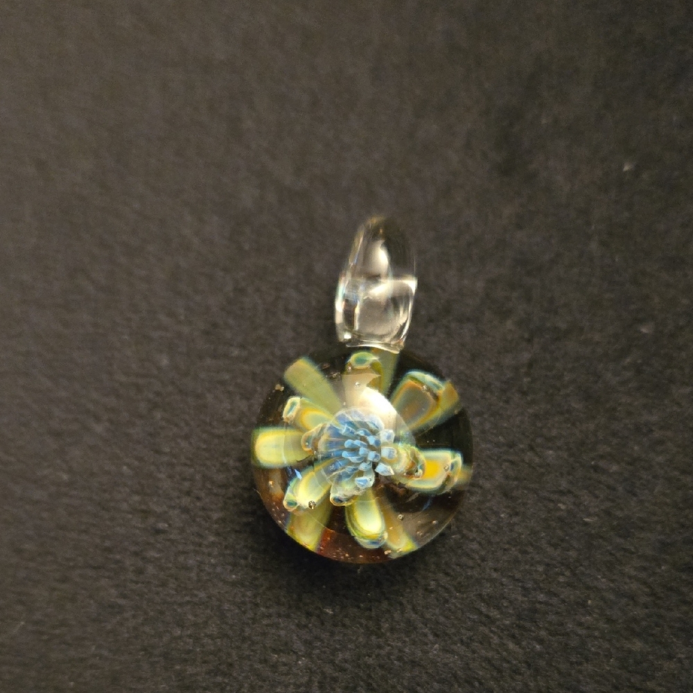 Art Glass Flower Pendant